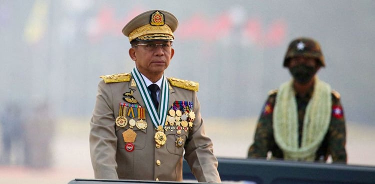 Myanmar’s military junta chief offers lesson in democracy