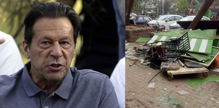 Imran Khan slams govt for demolishing Ehsaas Rehribaan vendor carts