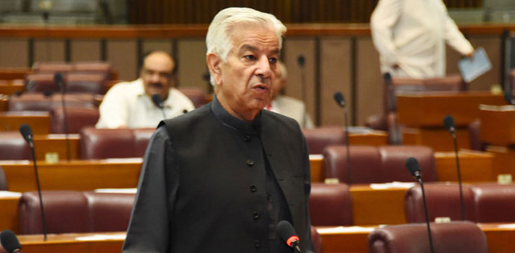 Khawaja Asif's remarks about PTI women create furore in NA