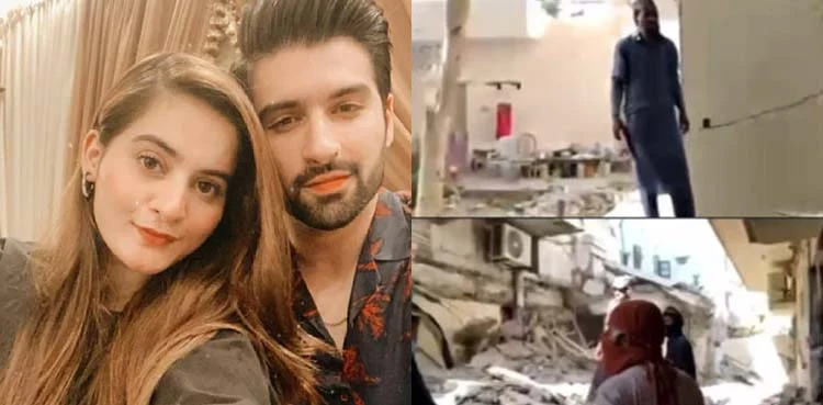 Aiman Khan, Muneeb Butt’s house partially damaged in gas explosion