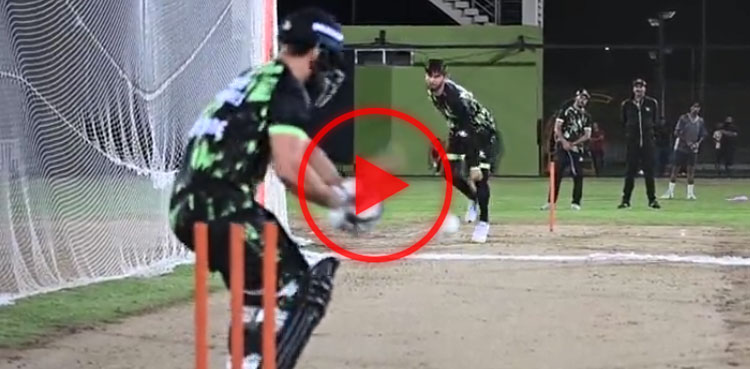 WATCH: Shaheen Afridi breaks camera during training session