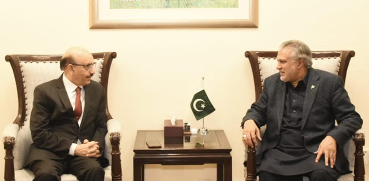 Dar, Masood discusses bilateral economic relations between Pak, USA