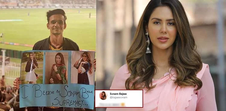 Indian actor Sonam Bajwa shares love from Pakistani fan