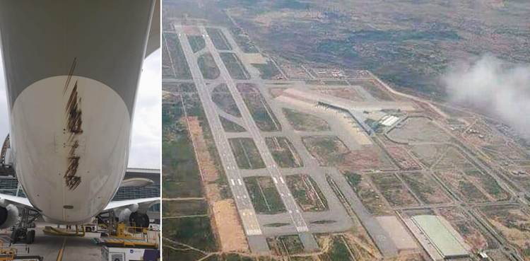 Foreign airline’s plane escapes accident at Islamabad airport