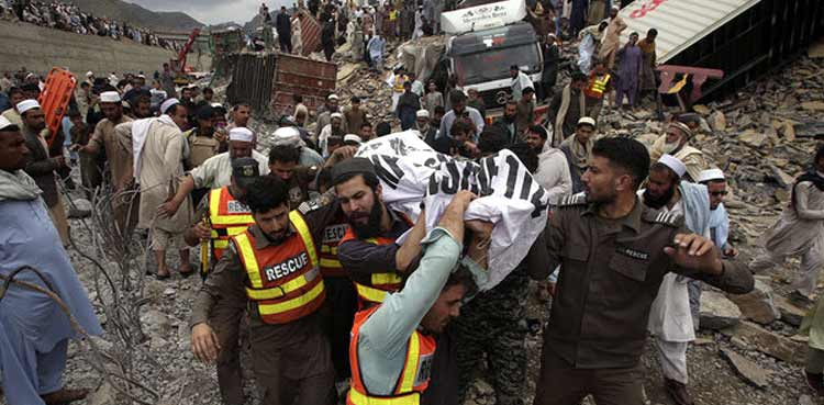 Rescue operation at site of landslide on Torkham border completed