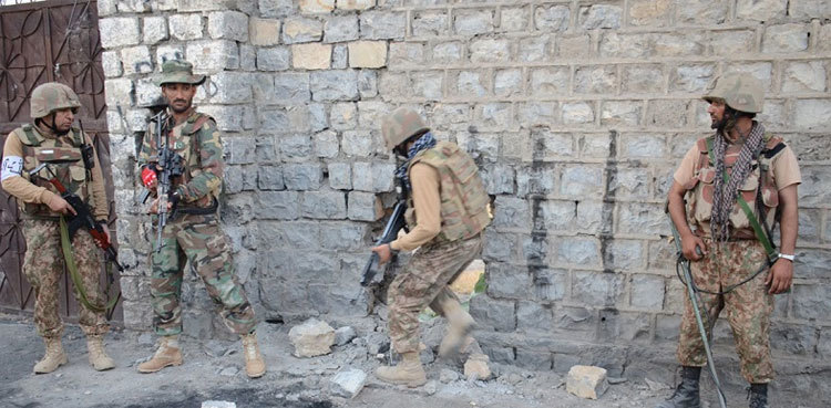 Two terrorists killed, one arrested in Mach IBO: ISPR