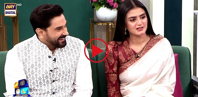 Watch: How Hira Mani's son guides her for interviews?