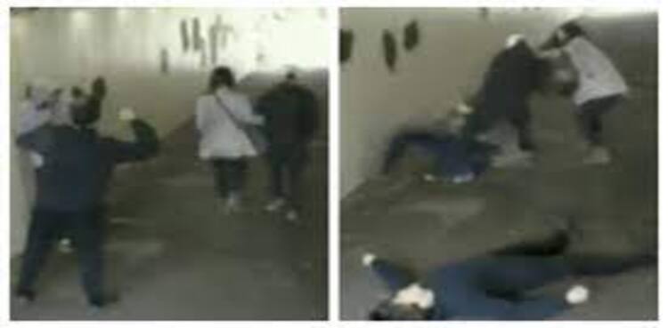 Hooligans tease woman In subway, watch what happens next