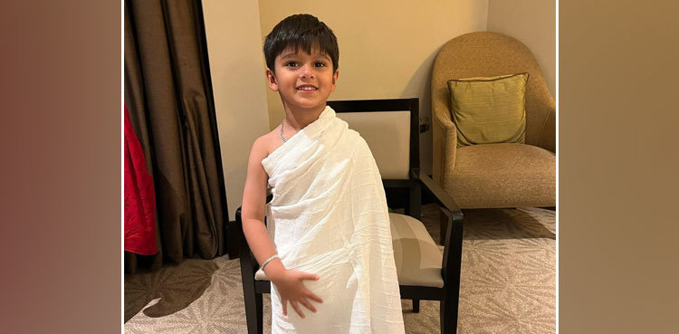 Izhaan Mirza Malik's picture in Ihram goes viral