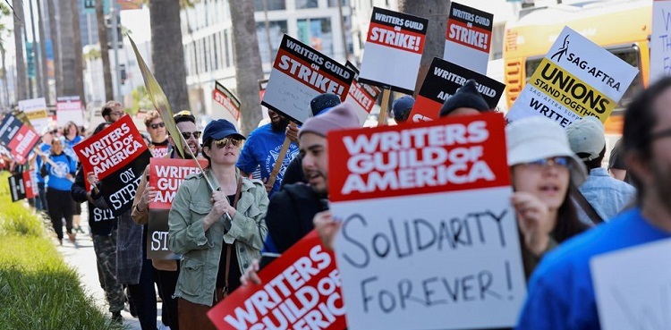 'No writers. No TV': Hollywood scribes strike over pay