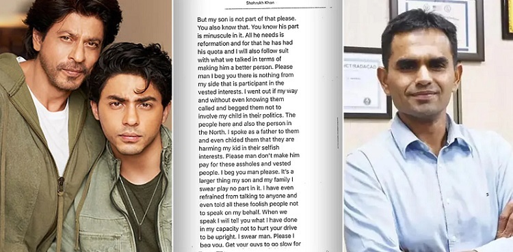 Shahrukh Khan's chats with Sameer Wankhede leaked!