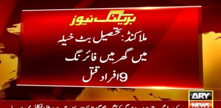 Nine of family shot dead in Malakand over 'domestic dispute'