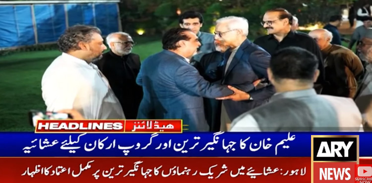 Ali Zaidi, Imran Ismail and others attended Aleem Khan's dinner