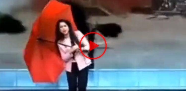 Indian anchor's antics while reporting Cyclone Biparjoy go viral