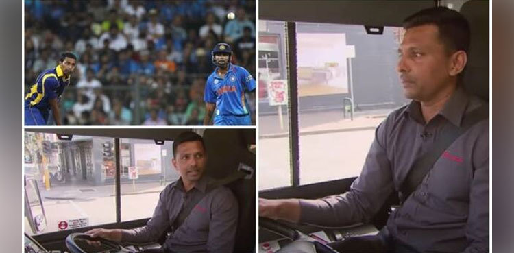 Sri Lanka's national-level cricketer now driving a bus