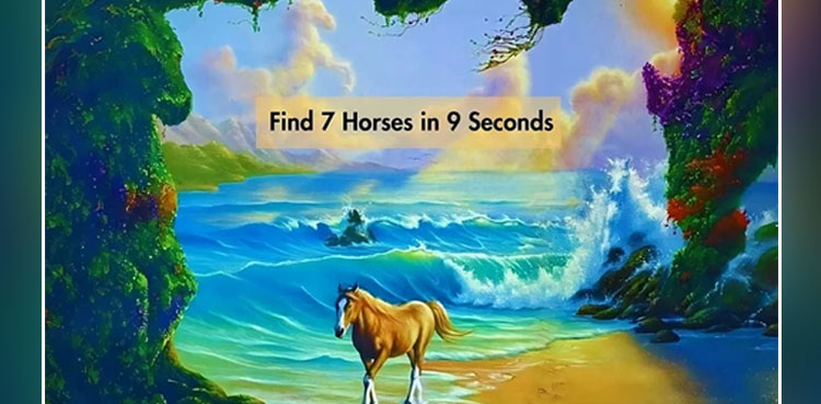 Optical illusion: Can you find seven horses in nine seconds?