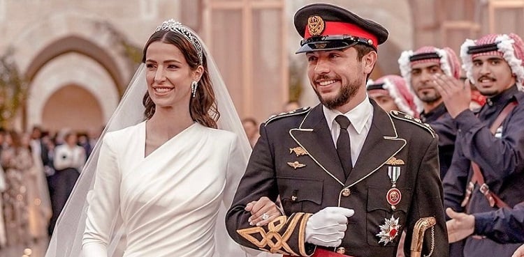 Jordan's crown prince Al Hussein bin Abdullah II marries Rajwa Al Seif