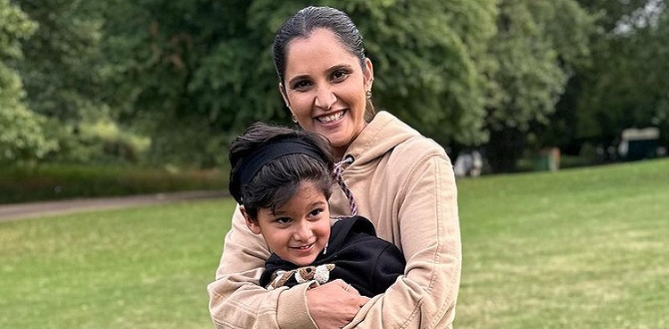 Sania Mirza learns Mbappe celebration from son Izhaan