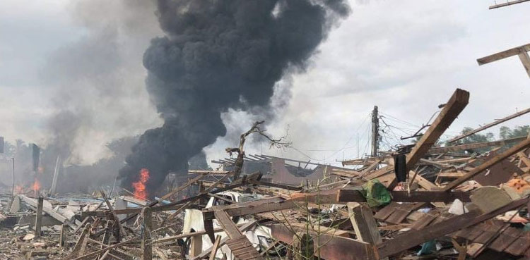 At least 10 killed as firecrackers explode at warehouse in Thailand