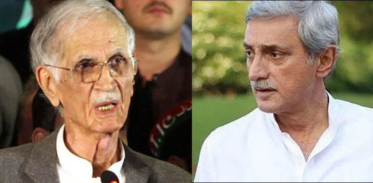 Jahangir Tareen congratulates Pervez Khattak on forming new political party