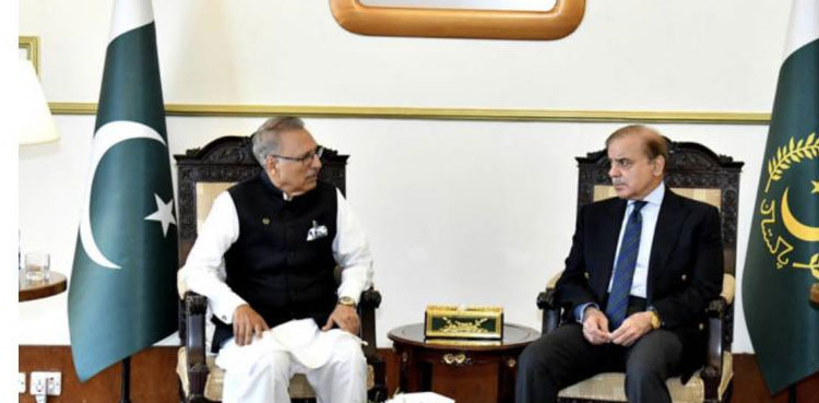 PM Shehbaz Sharif telephones President Alvi