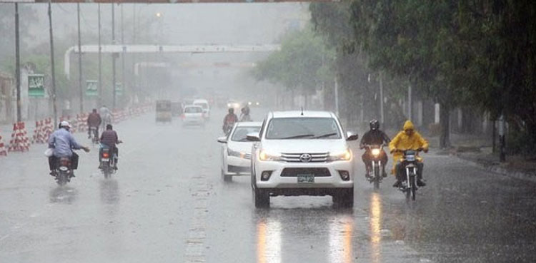 Parts of Karachi receive rain with strong winds