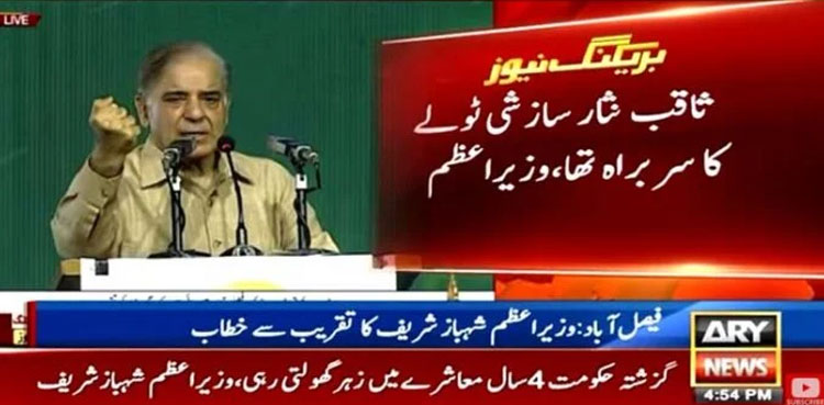 PM Shehbaz urges public to defeat PTI’s 'political masquerades' in elections