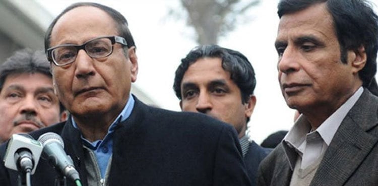 Chaudhry Shujaat meets Pervaiz Elahi in jail again