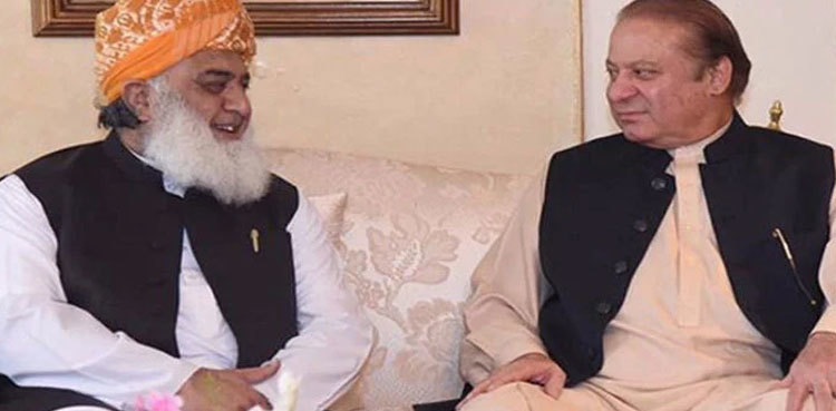 Nawaz Sharif addresses Fazl’s reservations on PPP huddle in Dubai