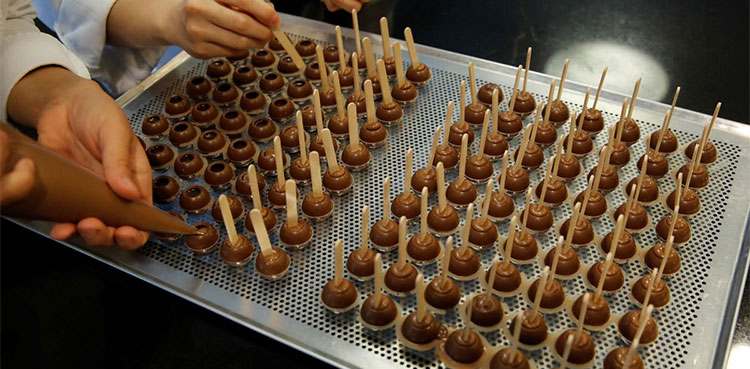 Chocolate maker's sales fall on low demand