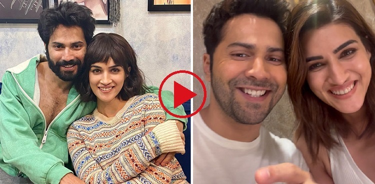 WATCH: Varun Dhawan, Kriti Sanon join the viral trend