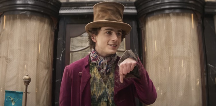 Timothee Chalamet debuts as Willy Wonka in the prequel