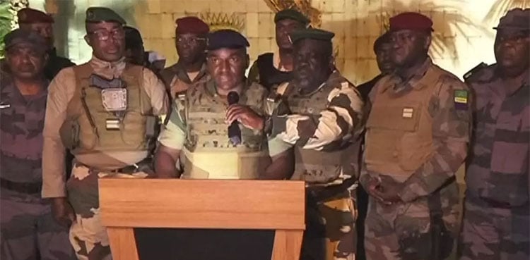 Gabon coup leader will not rush to elections despite pressure