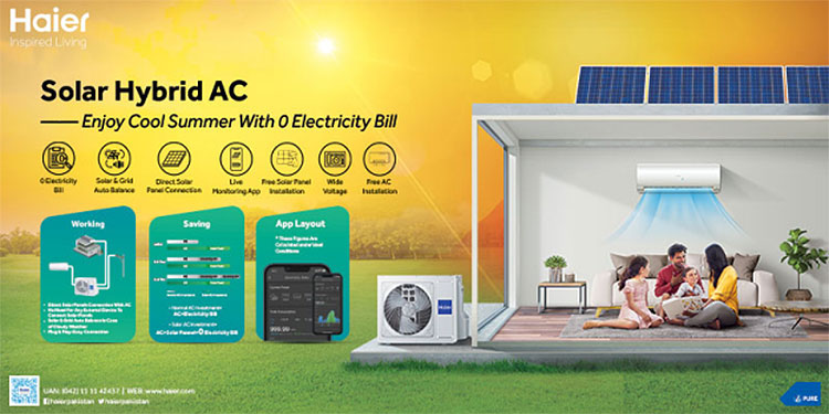 Haier Revolutionizes Cooling Solutions with the Launch of Pakistan's First Solar Hybrid Air Conditioner