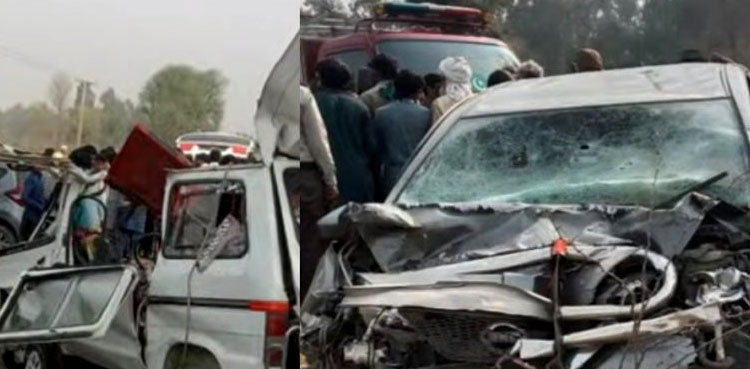 Eight of a family die in Layyah road accident
