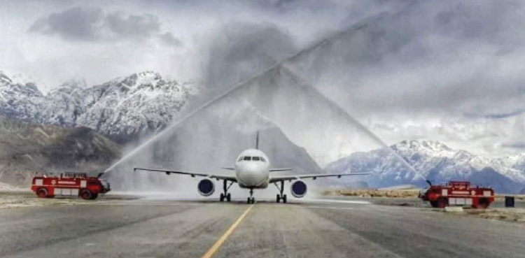 First international flight departs from Skardu airport