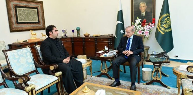 FM Bilawal Bhutto meets PM Shehbaz Sharif