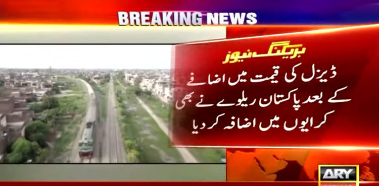 Pakistan Railways increases fares