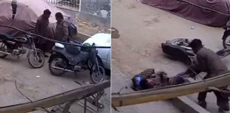 WATCH: Delivery man snatches gun during robbery bid in Karachi