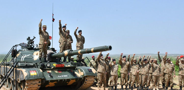 COAS Munir witnesses field fire, battle drills at Jhelum