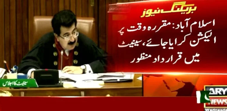 Senate passes resolution seeking timely elections