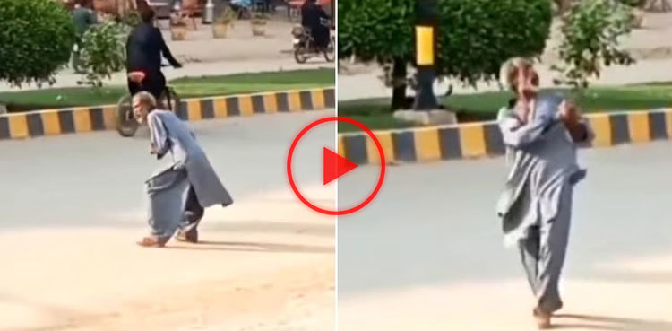This clip of elderly man playing imaginary cricket will make your day