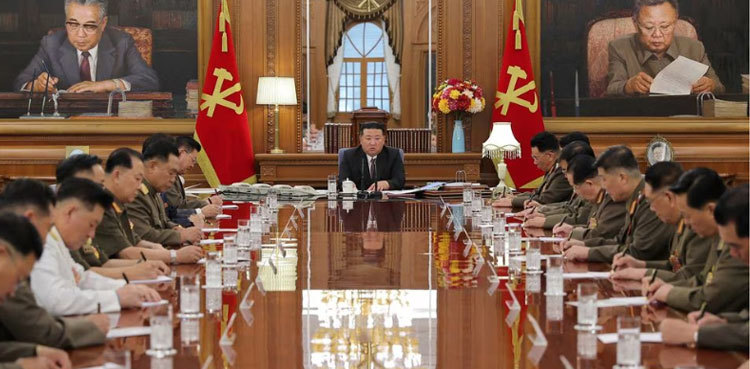 North Korea's Kim dismisses top general, calls for war preparations
