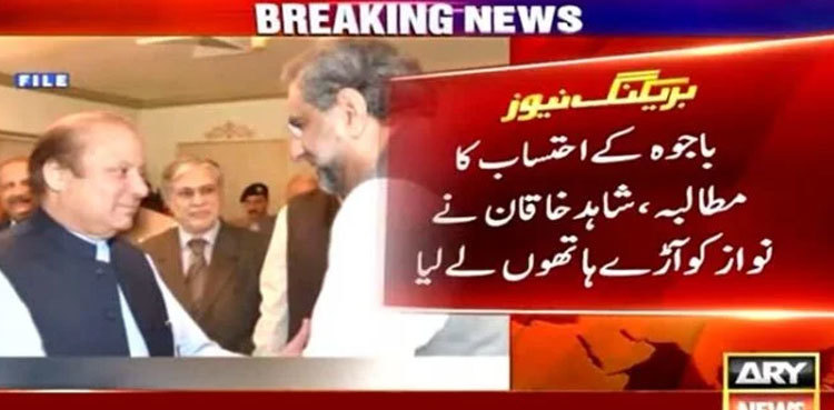 Qamar Bajwa’s accountability: Shahid Khaqan takes a dig at Nawaz Sharif