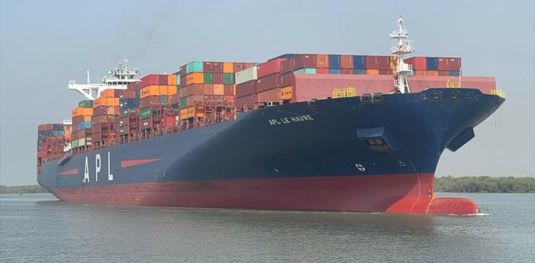 Largest-ever cargo vessel to date docks at Port Qasim Karachi