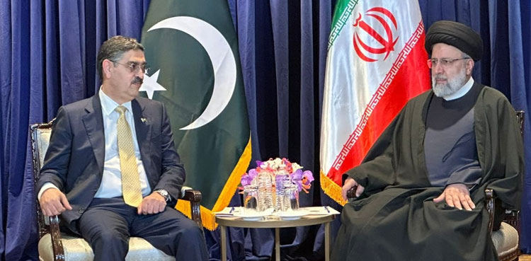PM Kakar meets Iran’s president, vows to deepen bilateral ties