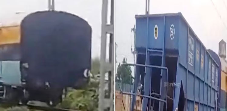 WATCH: Train races down railway track without engine