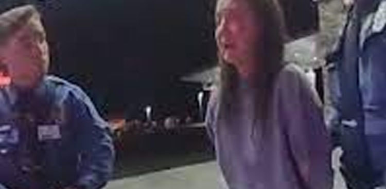 WATCH: Policeman arrests daughter for DUI after destroying traffic lights