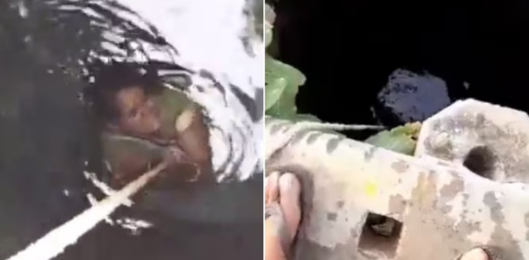 Watch: Man throws pregnant wife into well over dowry, sends video to in-laws