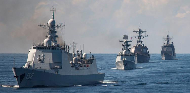 China navy ships arrive in Myanmar for joint drills